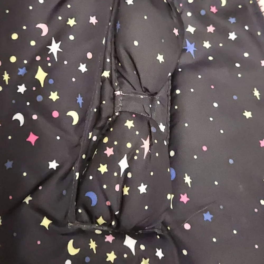 Osh Kosh B'gosh Girls Toddler Black Celestial Puffer Vest 3T